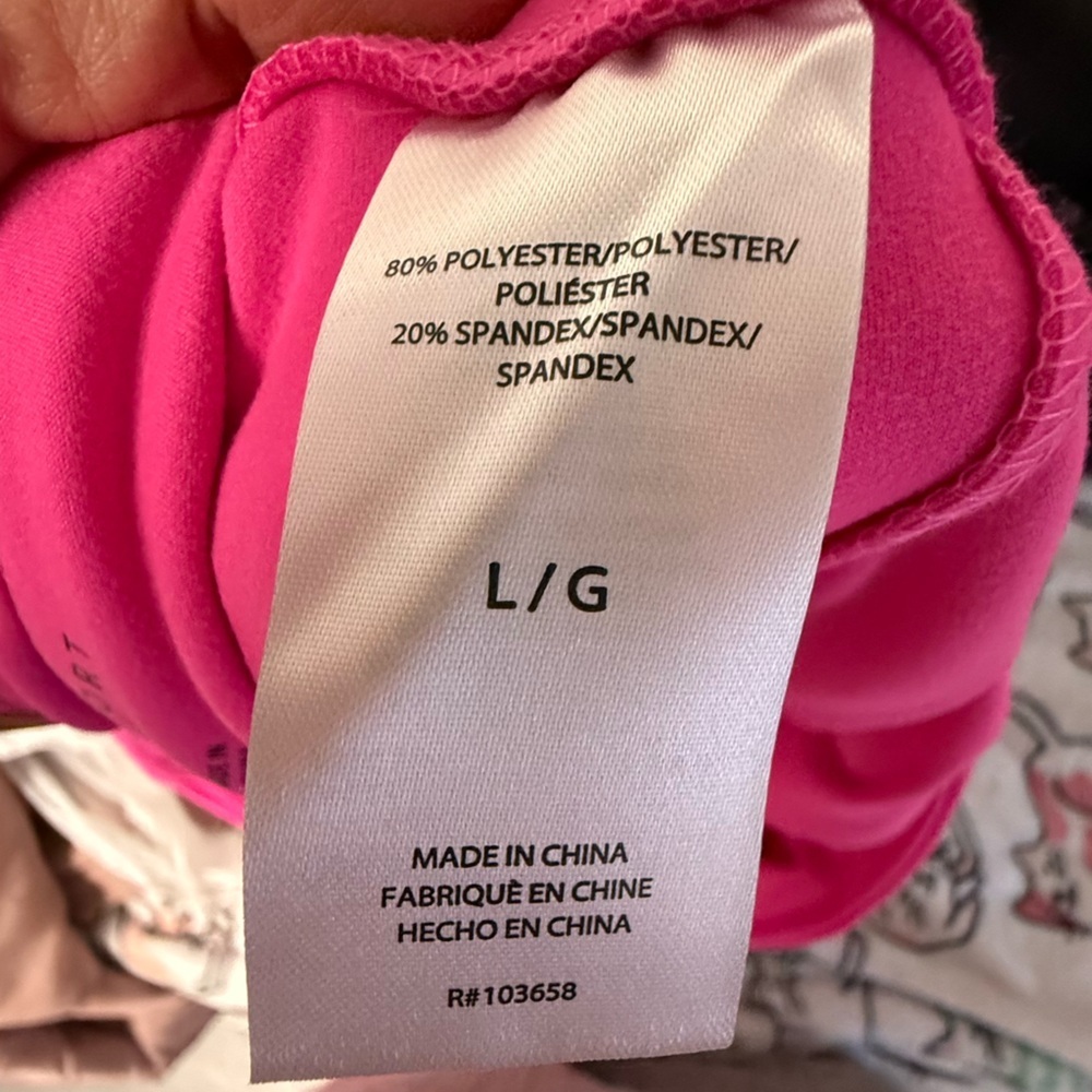 Juicy Couture Sport Pink Leggings with Rhinestone Logo & Pockets - Size L (NWT) - Picture 13 of 13